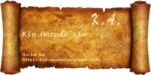 Kis Aszpázia névjegykártya